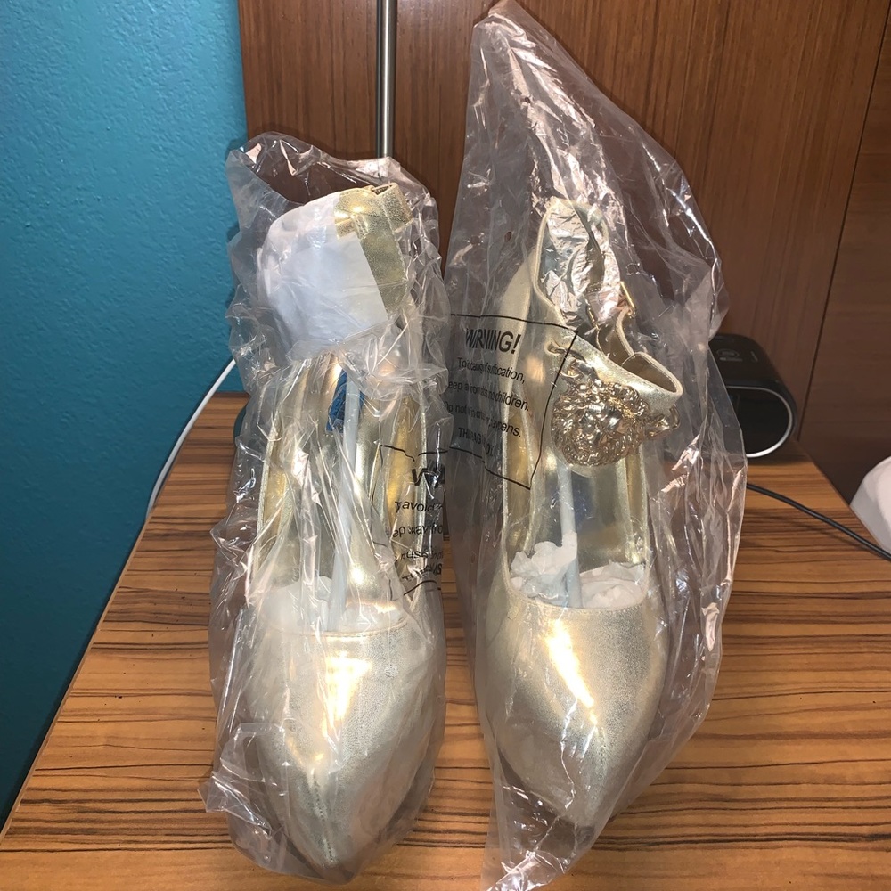 Gold heels